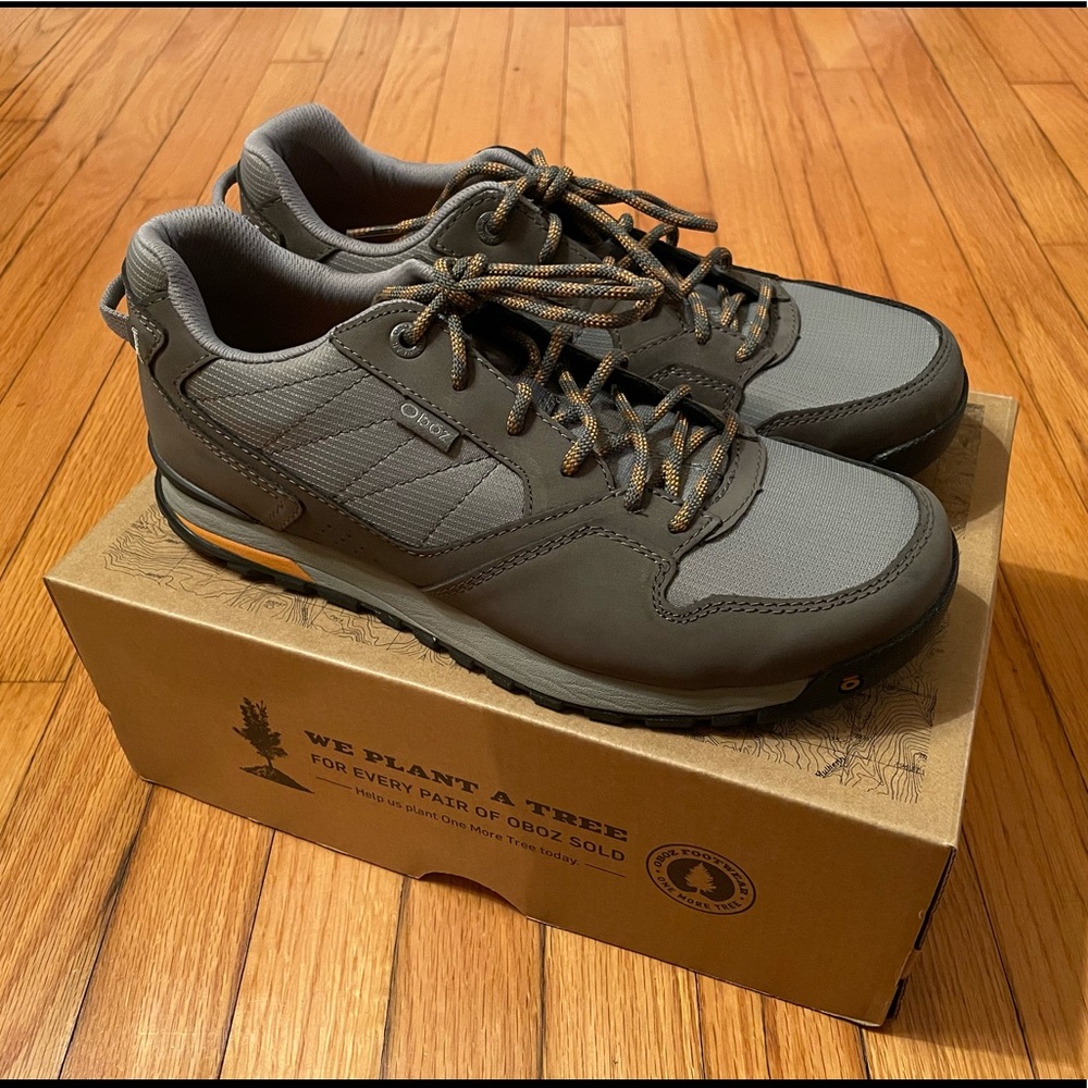 Oboz Bozeman Low Mens 10 Hiking Sneaker Charcoal
